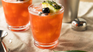 jungle bird tropical cocktail with rum