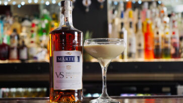 martell brand vs cognac with cocktail