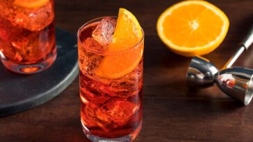 Refreshing Cold Americano Cocktail