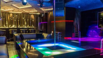 empty strip club stage