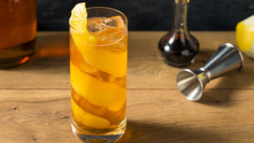 Boozy Refreshing Horses Neck Cocktail with Brandy