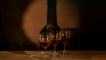 three glasses of best 10 year bourbon