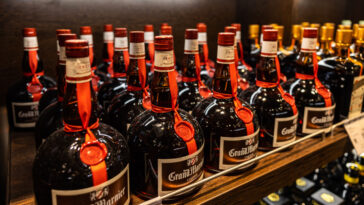 Grand Marnier liqueur produced by Societé des Produits Marnier-Lapostolle.