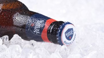 close up shot of a bottle of best sam adam beers