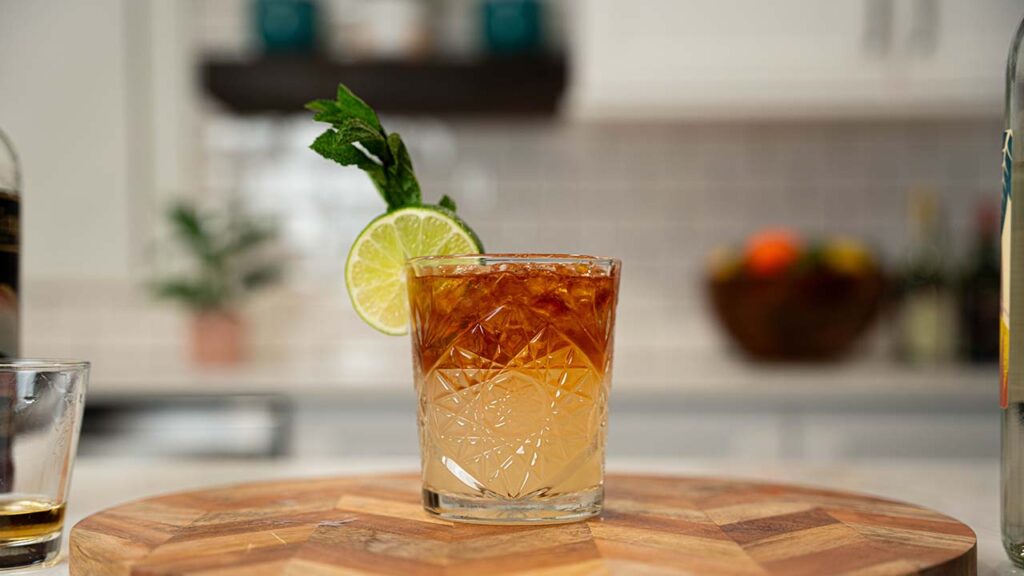 35 Beach Cocktails to Try 6 a glass of mai tai cocktail