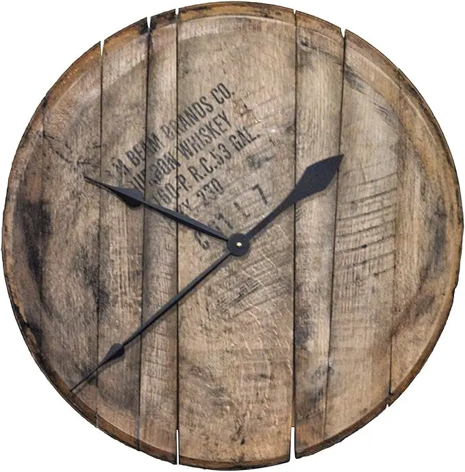 22 Popular Gifts for Bourbon Lovers 9 bourbon barrel clock