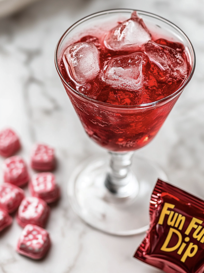 Cherry Fun Dip Cocktail