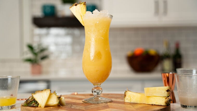 painkiller cocktail with ingredients