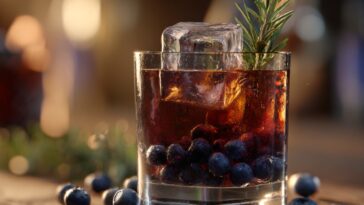Blueberry Whiskey Cocktail