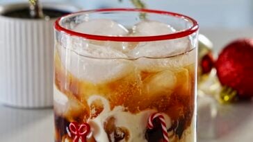 Eggnog White Russian cocktail