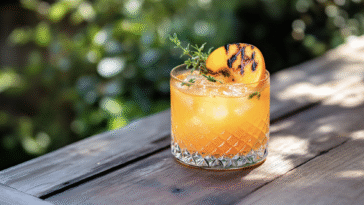 Peach Bourbon Cocktails