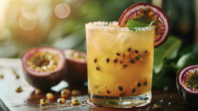 Passion Fruit Margarita 1 passion fruit margarita