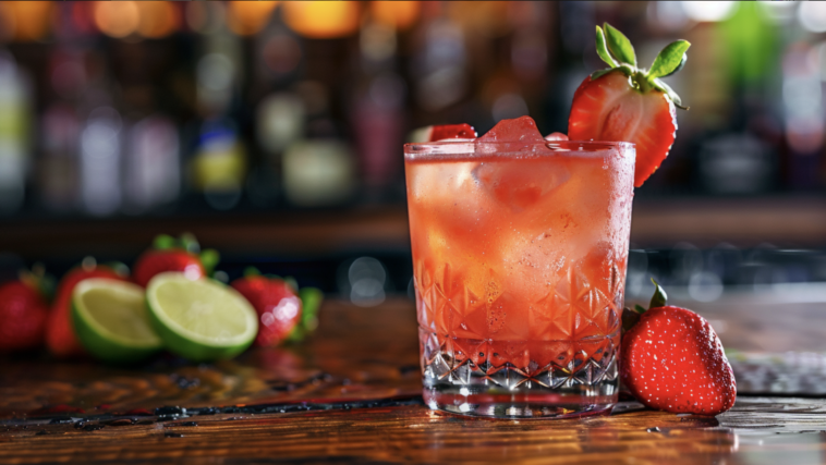 Strawberry Balsamic Margarita 1 strawberry balsamic margarita