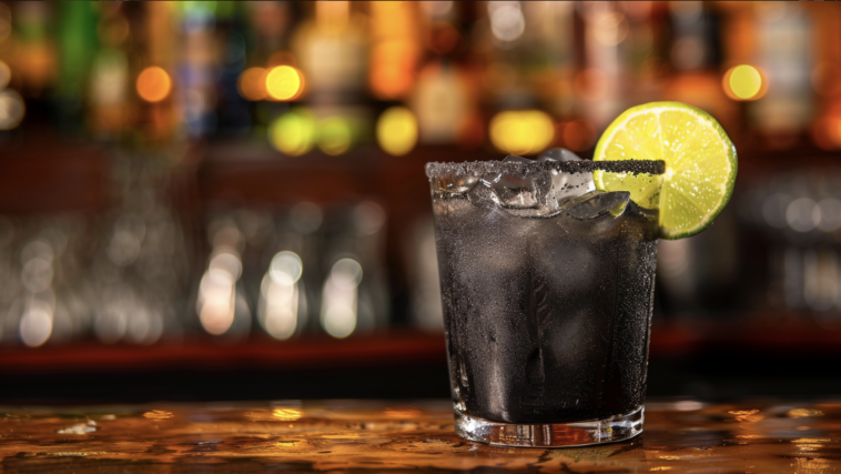 black margarita cocktail