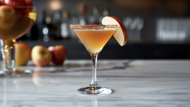 Caramel Apple & Spiced Rum Cocktail