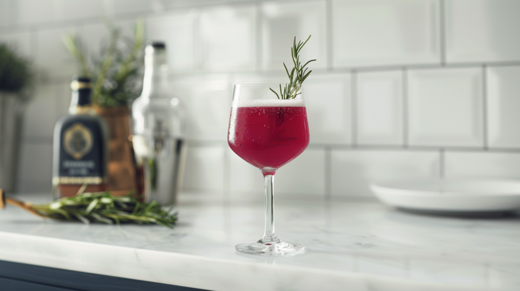 Ginger + Red Wine Fizz