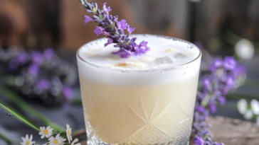 lavender gin sour