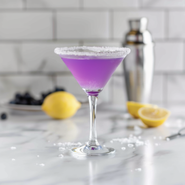 Violet Lemon Drop Martini Recipe