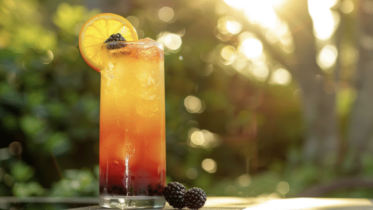 Blackberry Whisky Sunset