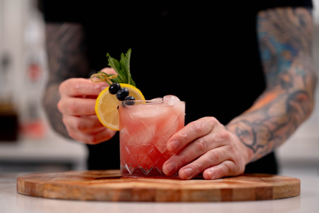 Blueberry Bourbon Smash DSC02529