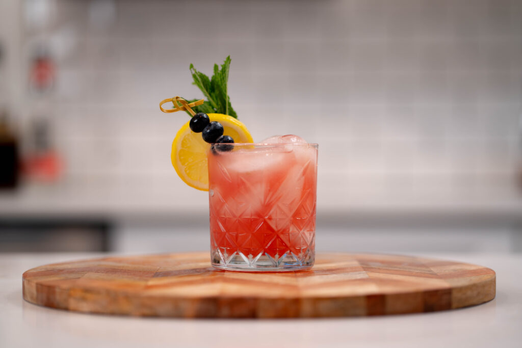 55 Refreshing Blueberry Cocktails You Can Make at Home 2 Blueberry Bourbon Smash