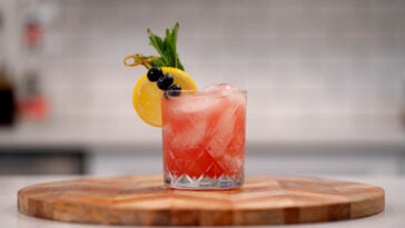 Blueberry Bourbon Smash