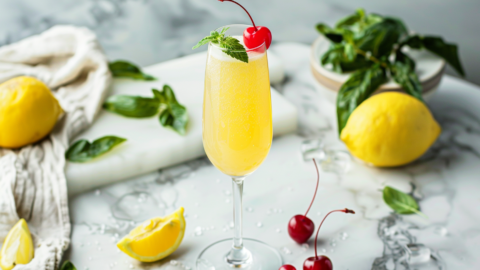 Limoncello Champagne Cocktail Recipe