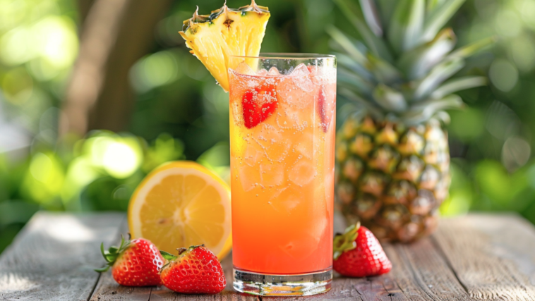 Pineapple Strawberry Vodka Lemonade 1 Pineapple Vodka Strawberry Lemonade