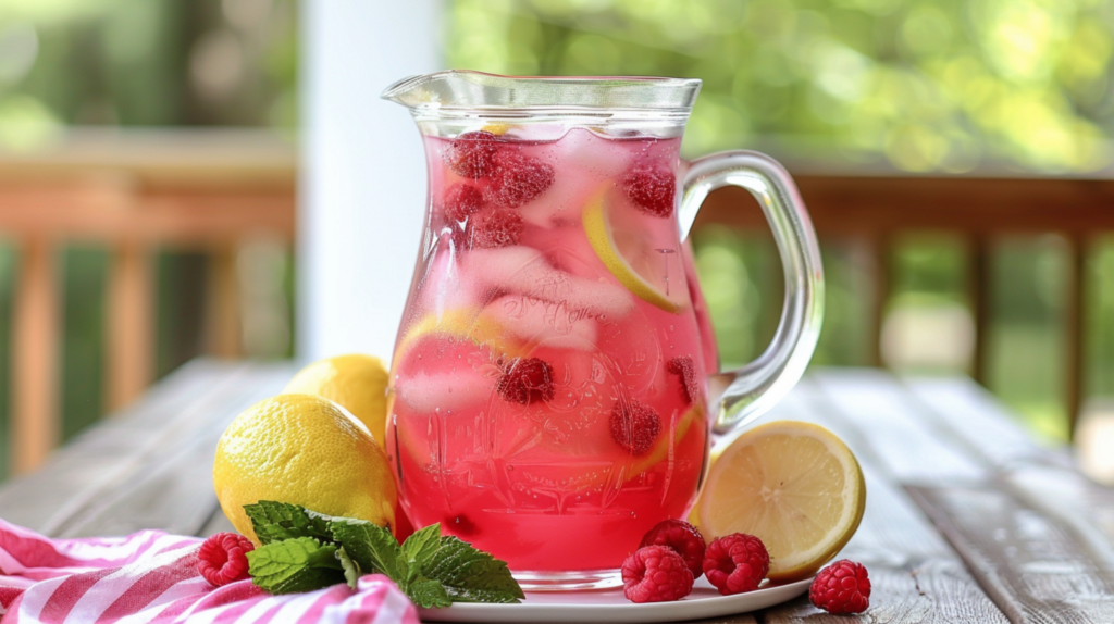 Raspberry Lemonade Vodka Spritzer