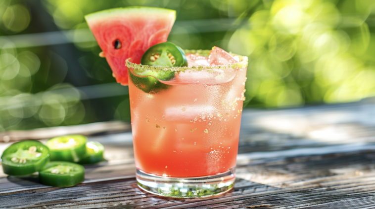 Spicy Watermelon Margarita 1 Spicy Watermelon Margarita