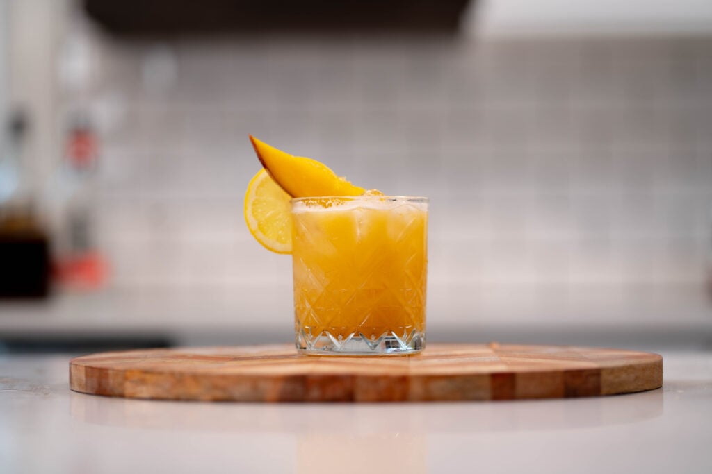 mango whiskey sour
