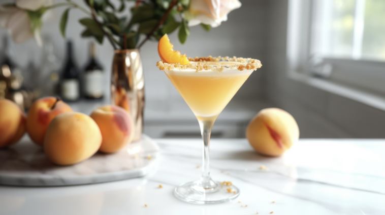 Peach Cobbler 1 peach cobbler cocktail