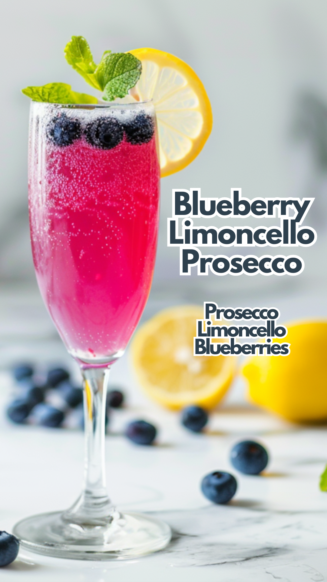 Blueberry Limoncello Prosecco