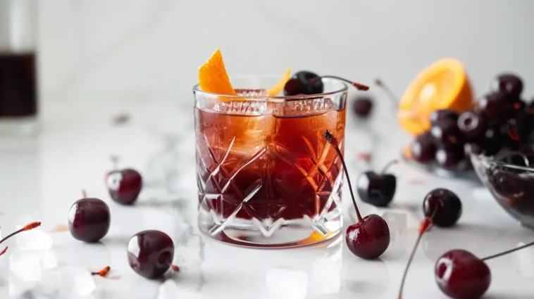 10 Romantic Valentine’s Bourbon Cocktails to Warm Your Heart 1 Chocolate Cherry Old Fashioned