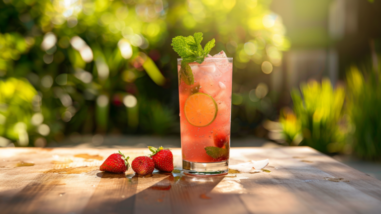 Strawberry Coconut Mojito 1 Strawberry Coconut Mojito
