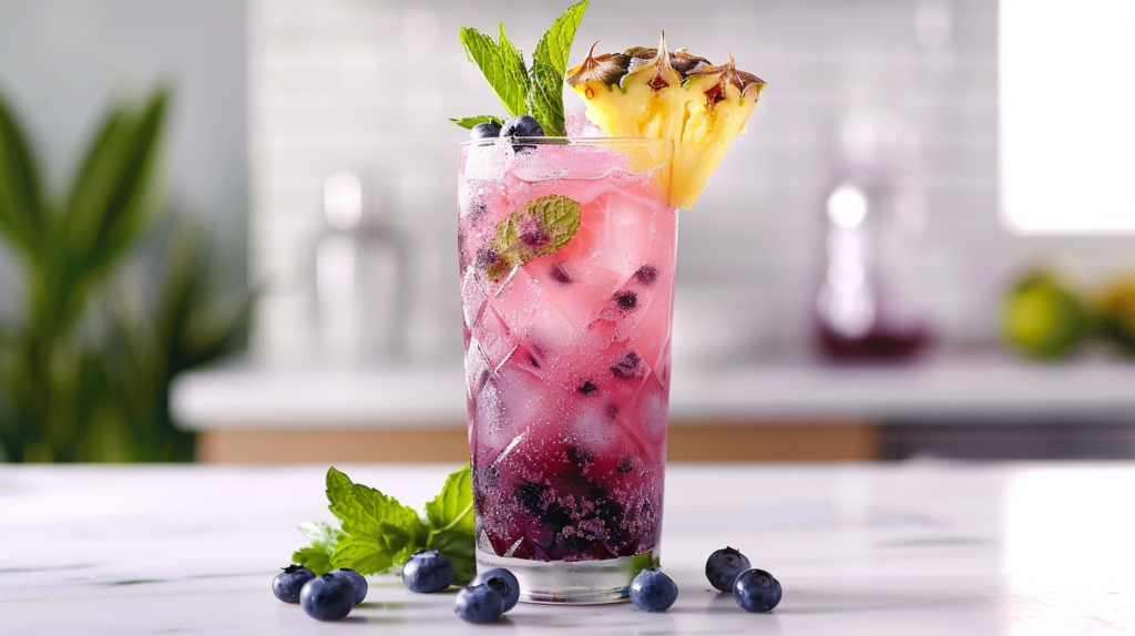 55 Refreshing Blueberry Cocktails You Can Make at Home 49 Tropical Blueberry Smash