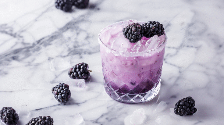 Blackberries and Cream Margarita