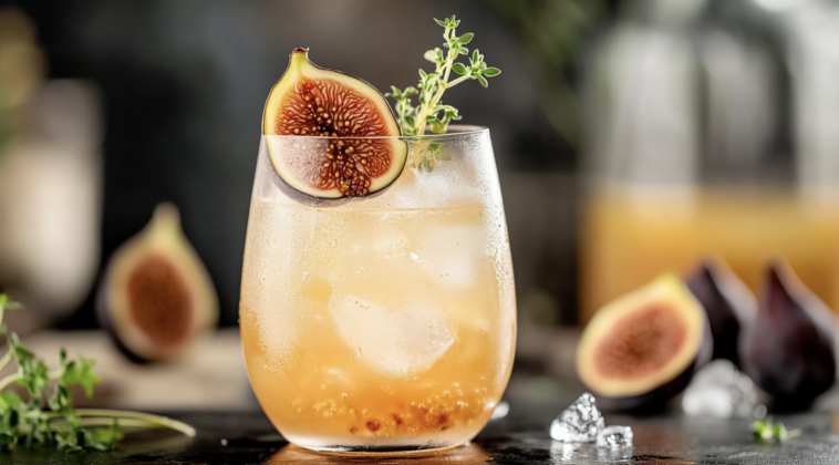Fig and Ginger Gin Cocktail