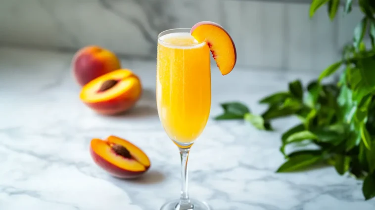 Peach Limoncello Prosecco 1 Peach Limoncello Prosecco