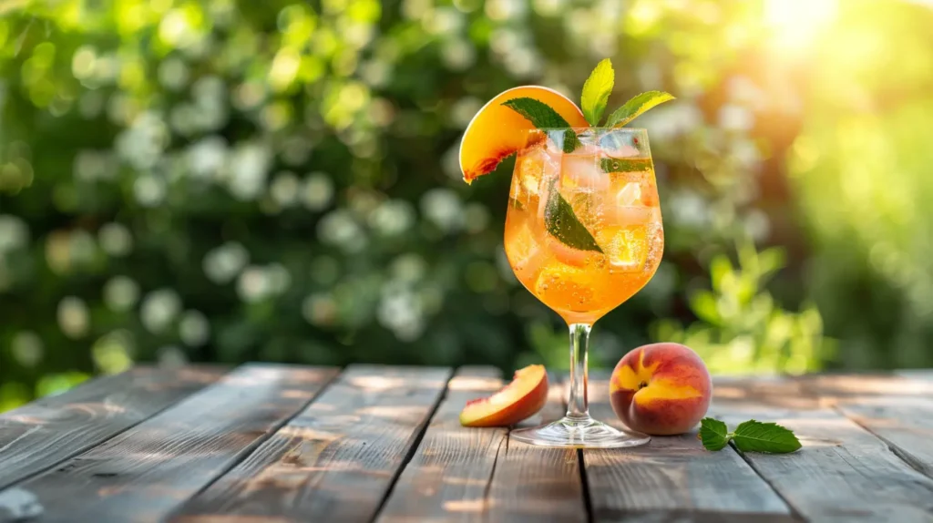 Peach Vodka Spritz