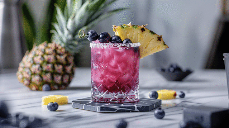 Pineapple Blueberry Margarita