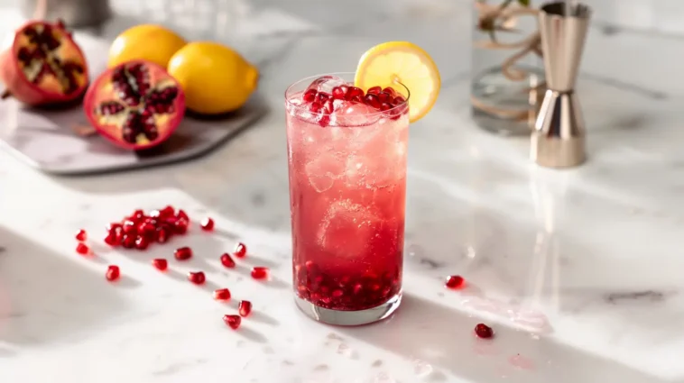 Pomegranate Collins