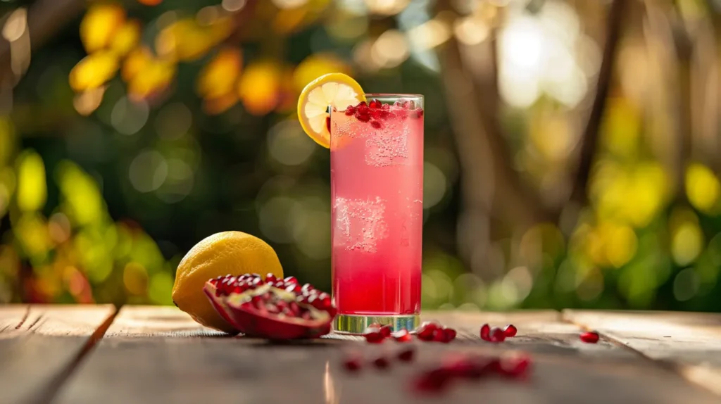 Pomegranate Gin Fizz