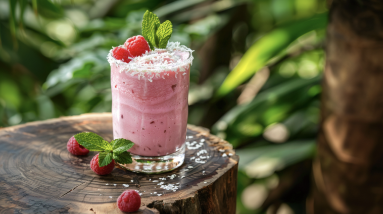 Raspberry Coconut Mojito 1 Raspberry Coconut Mojito