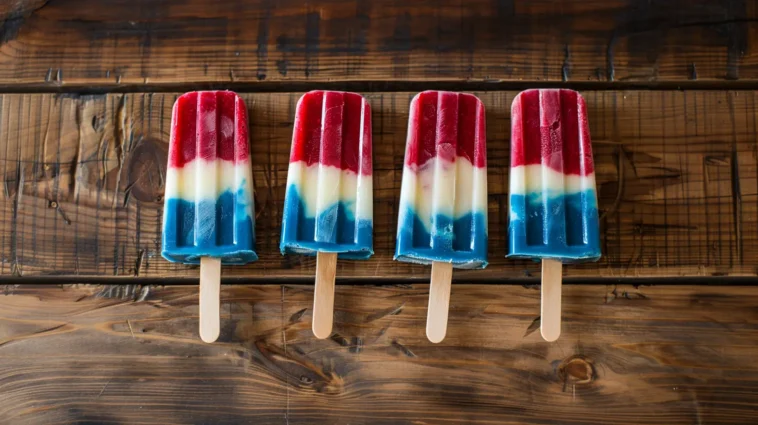 Red, White & Booze Popsicles