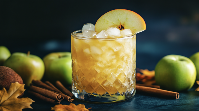Apple Juice Maple Cocktail