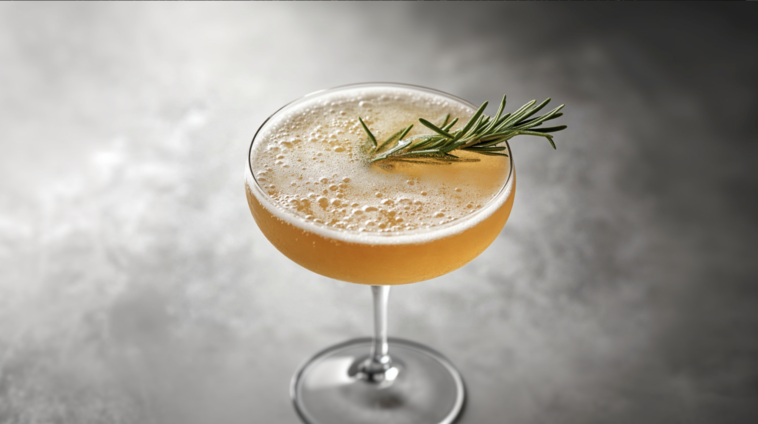 Bourbon and Champagne Cocktail