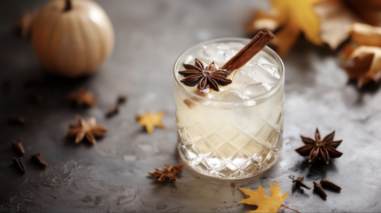 Fall Gin and Tonic Cocktail