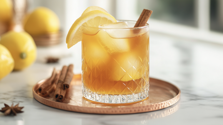 Fall Spiced Whiskey Sour