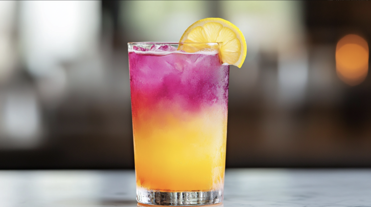 Honey Lemon Butterfly Fizz